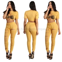 SCARLETT SOFT SWEAT SUIT MUSTARD SET *RESTOCKED* - Thumbnail 2