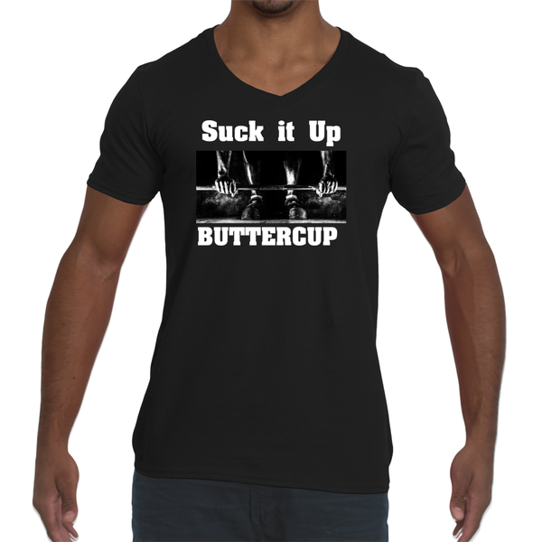 Soft Style Men's Suck it Up V-Neck