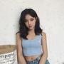 Heart Slim Knitted Crop Top-4