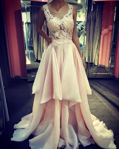 Custom Made A-Line Charming Prom Dress,Chiffon Formal Dresses,Evening Dresses On Sale