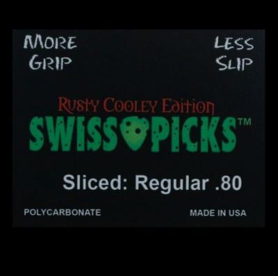 GREEN ROUND TIP 12 PICKS RUSTY COOLEY EDITION SLICED REGULAR 0.80