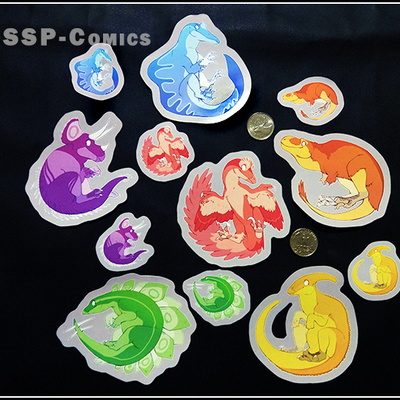Colourful dino stickers - Thumbnail 1