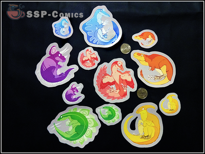 Colourful Dino Stickers