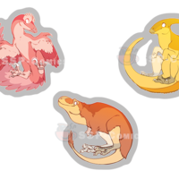 Colourful Dino Stickers - Thumbnail 2