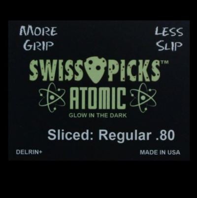 ATOMIC GLOW ROUND 72 PICKS SLICED REGULAR 0.80MM