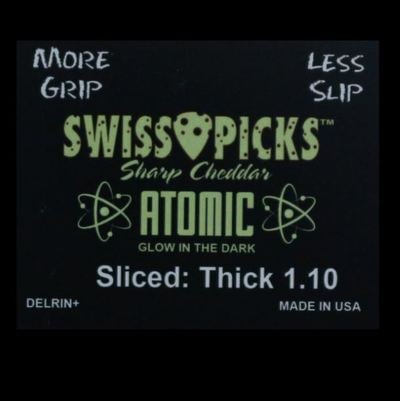 ATOMIC GLOW SHARP 12 PICKS SLICED THICK 1.10MM