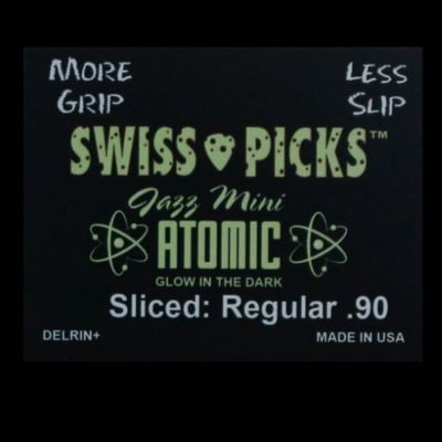 Atomic glow jazz mini 72 picks sliced regular 0.90mm