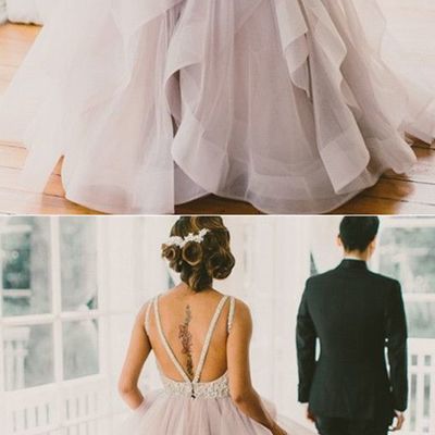 Lace puffy tulle long  backless prom dresses glamorous ball gown sexy evening gowns for teens juniors dress