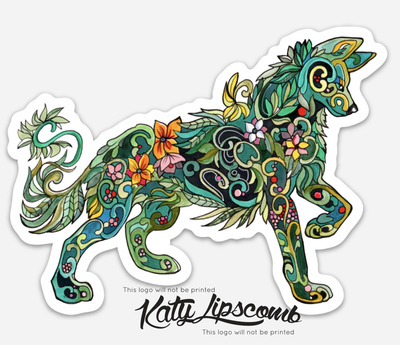 Plant Wolf - Jumbo Bumper Sticker