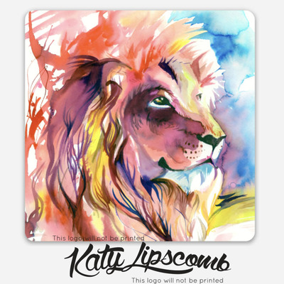 Lion splash - vinyl sticker