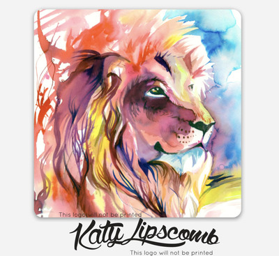 Lion Splash - Vinyl Sticker