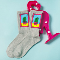 CACTUS PICTURE SOCKS - Thumbnail 2