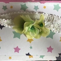 Set of two sequin stretchy headbands