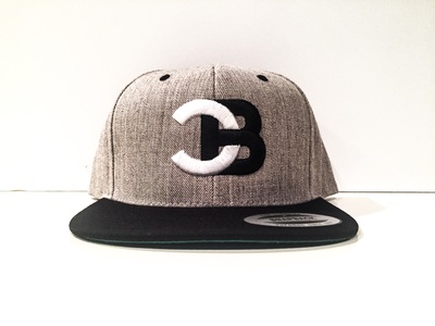 SnapBack- Heather Gray/black bill 