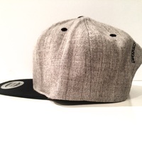 SnapBack- Heather Gray/black bill  - Thumbnail 2