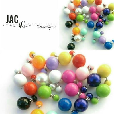 Double sided stud earrings- "dior" inspired 