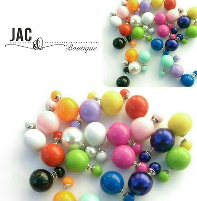 Double Sided Stud Earrings- "Dior" inspired 