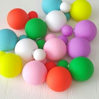 Double Sided Stud Earrings- "Dior" inspired (matte) - Thumbnail 1