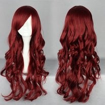 Cosplay Anime Red Wine Fashion Girls Party Gothic Wig