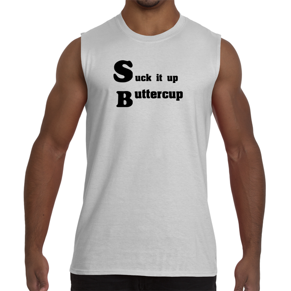Sleeveless Suck it Up Muscle Shirt