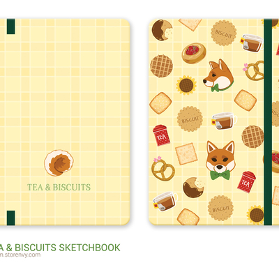 Tea & biscuits - sketchbook