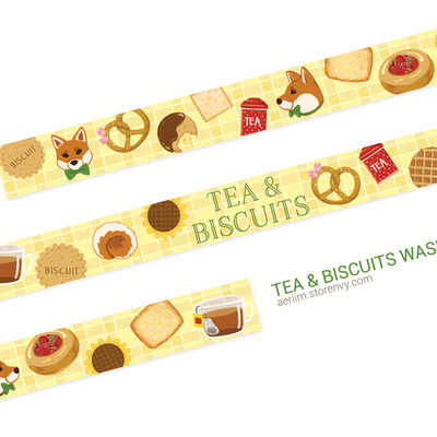 Tea & biscuits - washi tape