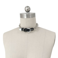 VIV Choker ( Black + Silver ) - Thumbnail 1