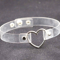 Free Shipping-TRANSPARENT PUNK CHOKER - Thumbnail 3