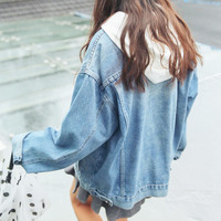 OVERSIZED BOYFRIEND DENIM JACKET - Thumbnail 2