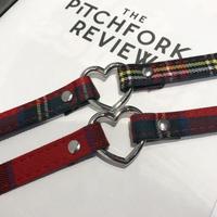 Gothic Heart Tartan Plaid choker - Thumbnail 1
