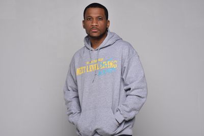 Next Level Addict Grey/Teal/Yellow Hoodie