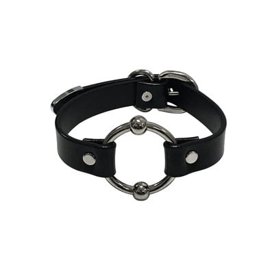 Anise choker ( black + silver )