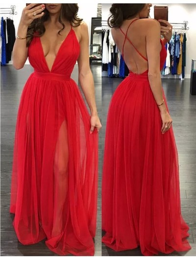 Sexy prom dress,long prom dress,deep v prom dress,2017 prom dress