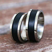 Set of 2 Promise rings for couples Promise Rings His and Her Promise Rings Matching Promise Rings Couples Gift for Couple Matching Jewelry - Thumbnail 3