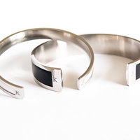 Engagement Gift His and Her Personalized Bracelets for Couples Infinity Bracelet Leather Couples Jewelry Matching Couples Gift bracelets - Thumbnail 2