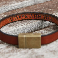 Gift For Boyfriend Gift Anniversary Gift For Him Mens Hidden Secret Message Bracelet Personalized Girlfriend Gift Personalized Bracelet Mens - Thumbnail 3