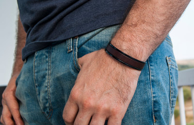 Personalized Anniversary 3rd Anniversary Gifts for Men Boyfriend Birthday Gift Mens Custom Bracelet Personalized Gift for Him Titanium Cuff