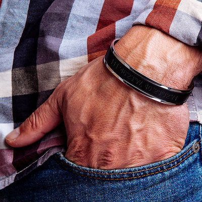 Anniversary gift for men gift for husband custom bracelet birthday gift for men jewelry unique gifts for men gift for dad bracelet leather