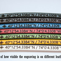 Cuff Bracelet Personalized Long Distance Relationship Couples Gift Long distance Boyfriend gift Best Friend Gift Matching Bracelets Bff - Thumbnail 4