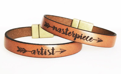 Mother and Daughter Bracelet Set Mothers Day Gift for Mom Leather Bracelet Matching Bracelets Daughter to Mother Gift Women Bracelet for Her