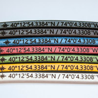 Custom Coordinates Bracelet Coordinates Gift for Girlfriend Coordinate Bracelet Latitude Longitude Bracelet Coordinates Jewelry Mens Gift - Thumbnail 4