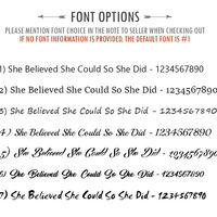 Gift for Daughter Gift College Graduation She Believed She Could So She Did Bracelet Cuff Inspirational Personalized bracelet Women bracelet - Thumbnail 3