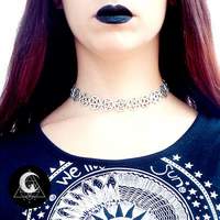 Silver pentagram choker  - Thumbnail 1
