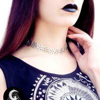 Silver pentagram choker  - Thumbnail 2