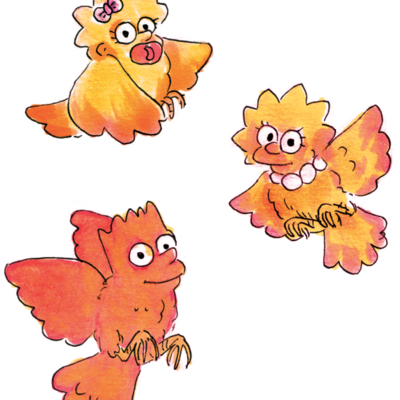 Arch angels maggie, lisa and bart sticker set