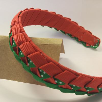 Christmas braided headband