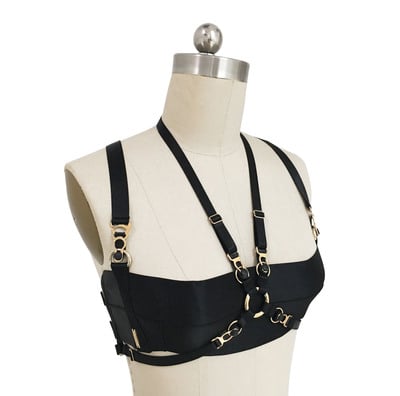 Fentai Bra ( Black + Gold )