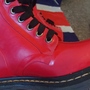 RARE Drench - Bright Red Rubber Dr Doc Martens Wellingtons - UK 4*EU 37*USL 6-3