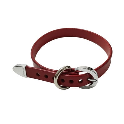 Signature choker ( red + silver )
