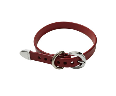 Signature Choker ( Red + Silver )